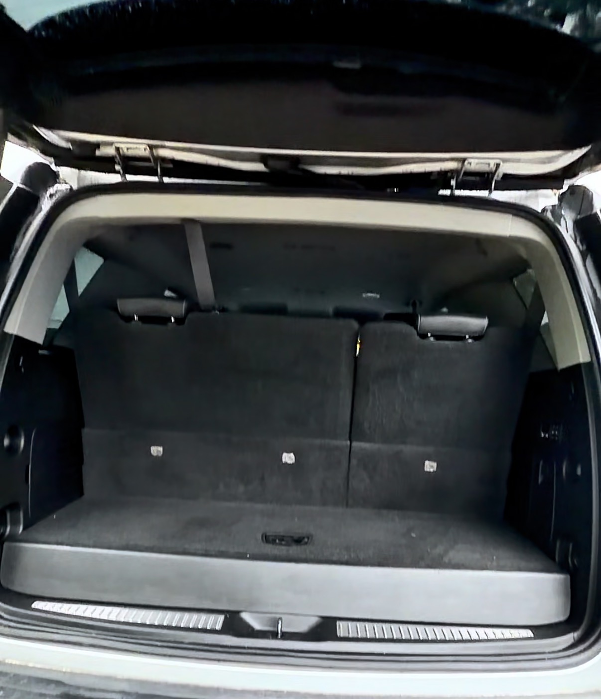 SUV cargo area after interior cleaning